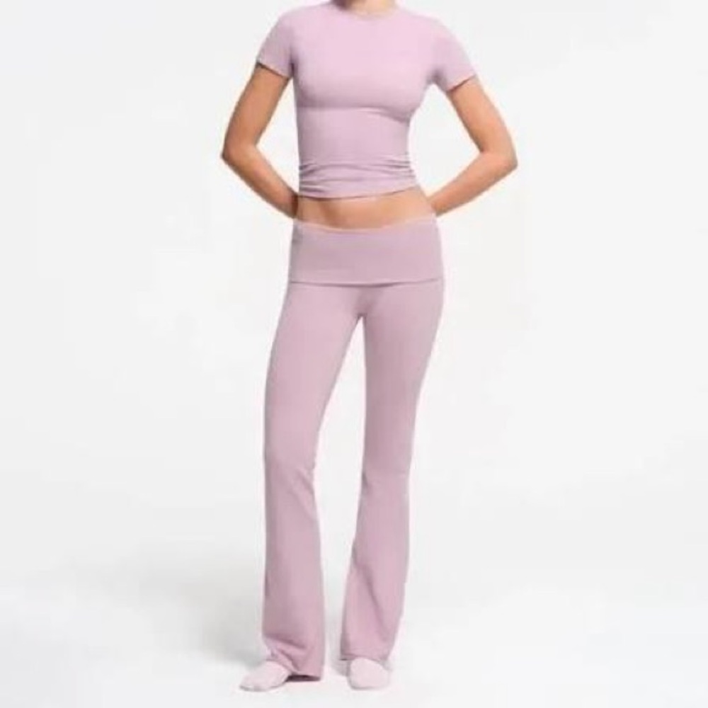 SKIMS Cotton Foldover Pant Dusk